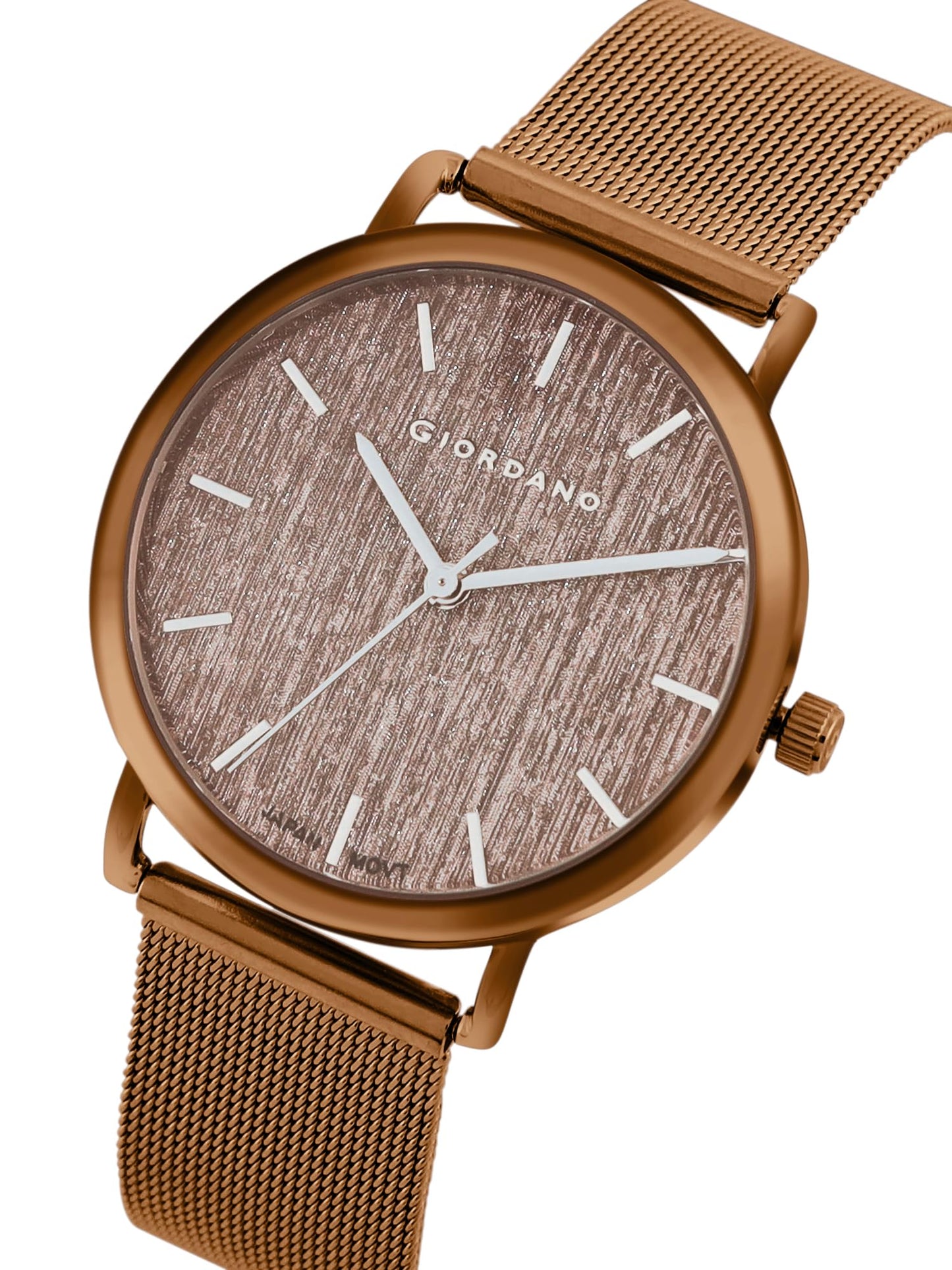 Giordano Analog Stylish Watch for Women Water Resistant Fashion Watch Round Shape with 2 Hand Mechanism Wrist Watch for Girls & Ladies to Compliment Your Look/Ideal Gift for Female - GZ-60053