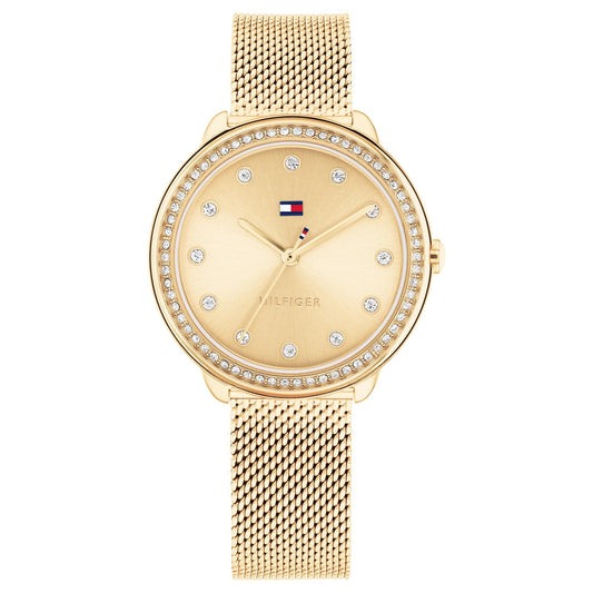 Tommy Hilfiger Quartz Gold Dial Stainless Steel Strap Watch for Women