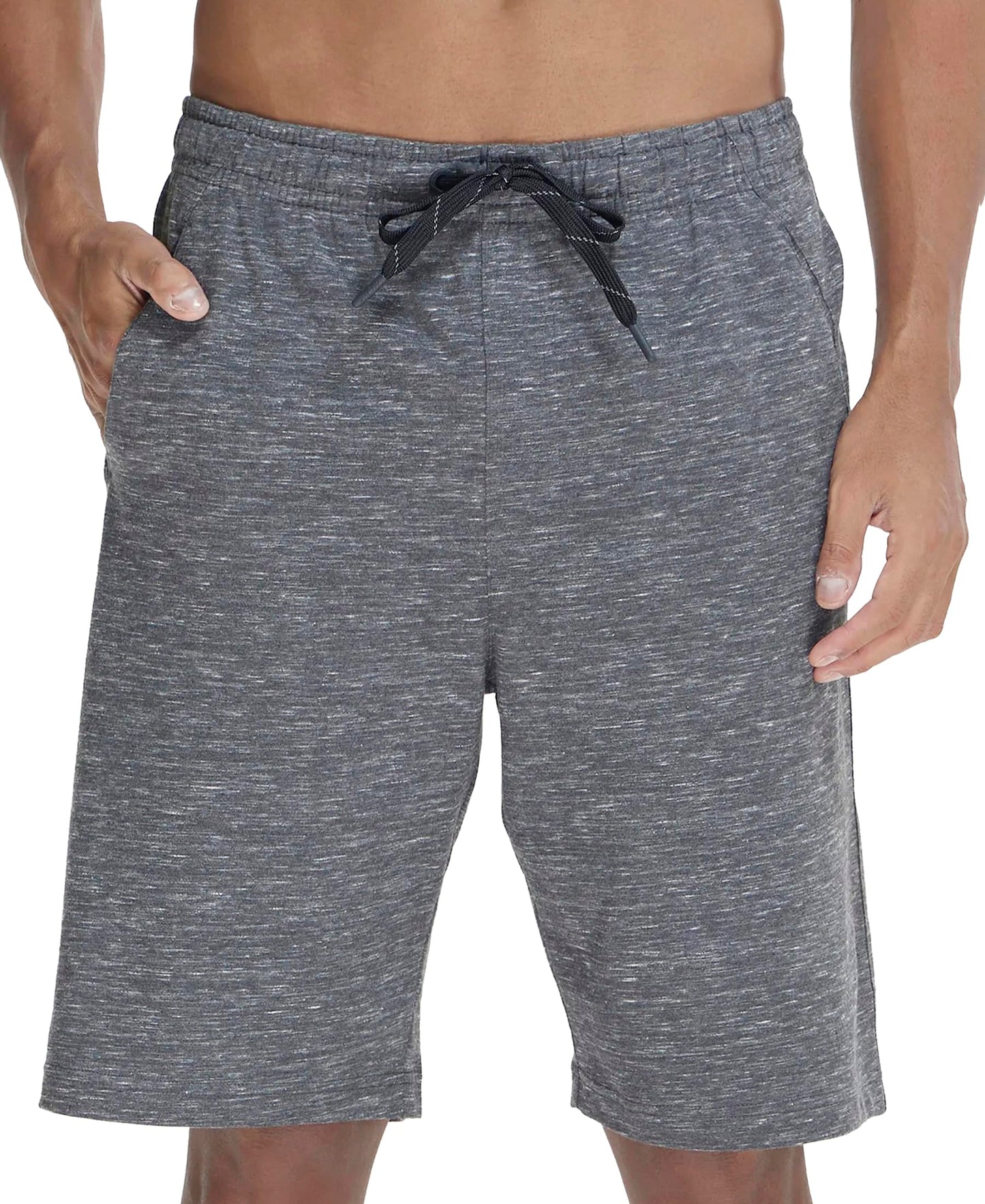 Jockey Men's Regular Fit Shorts (SP26_Cool Grey Melange_XXL)