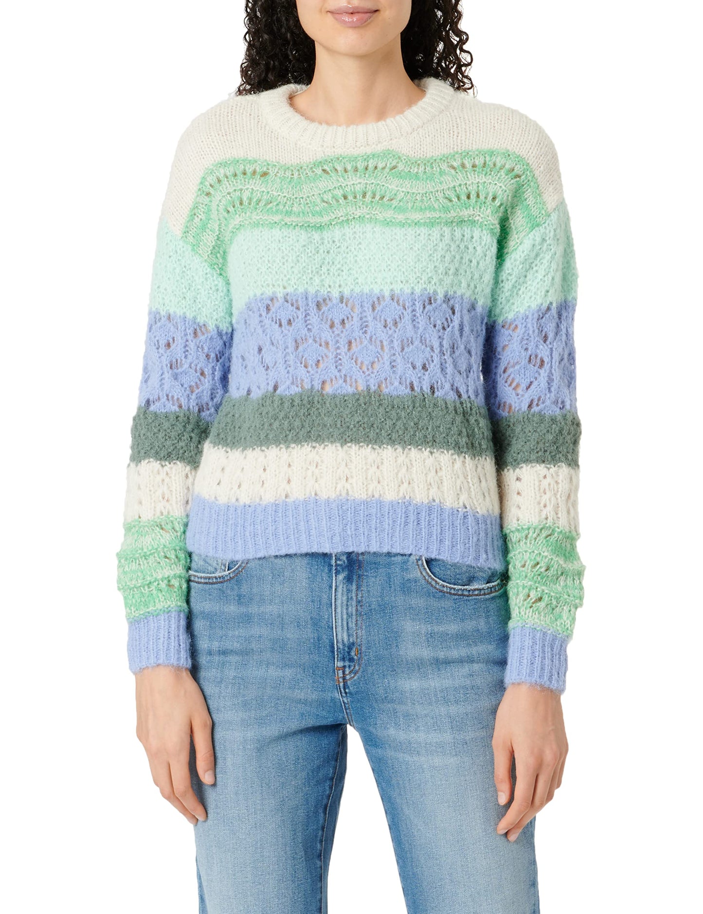 VERO MODA Regular Fit Sweater(104453601_Birch_L)