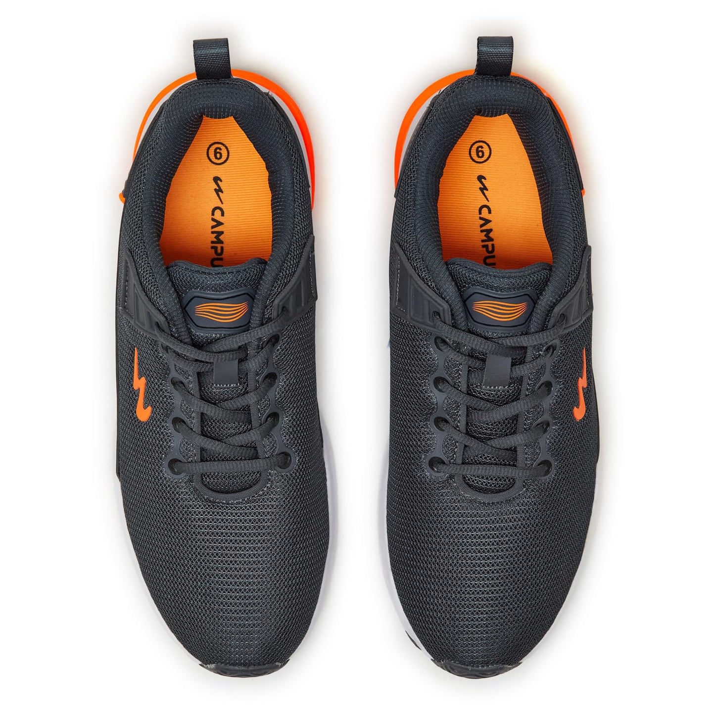 Campus Men's Refresh PRO Gry/ORG Running Shoes - 10UK/India CG-541