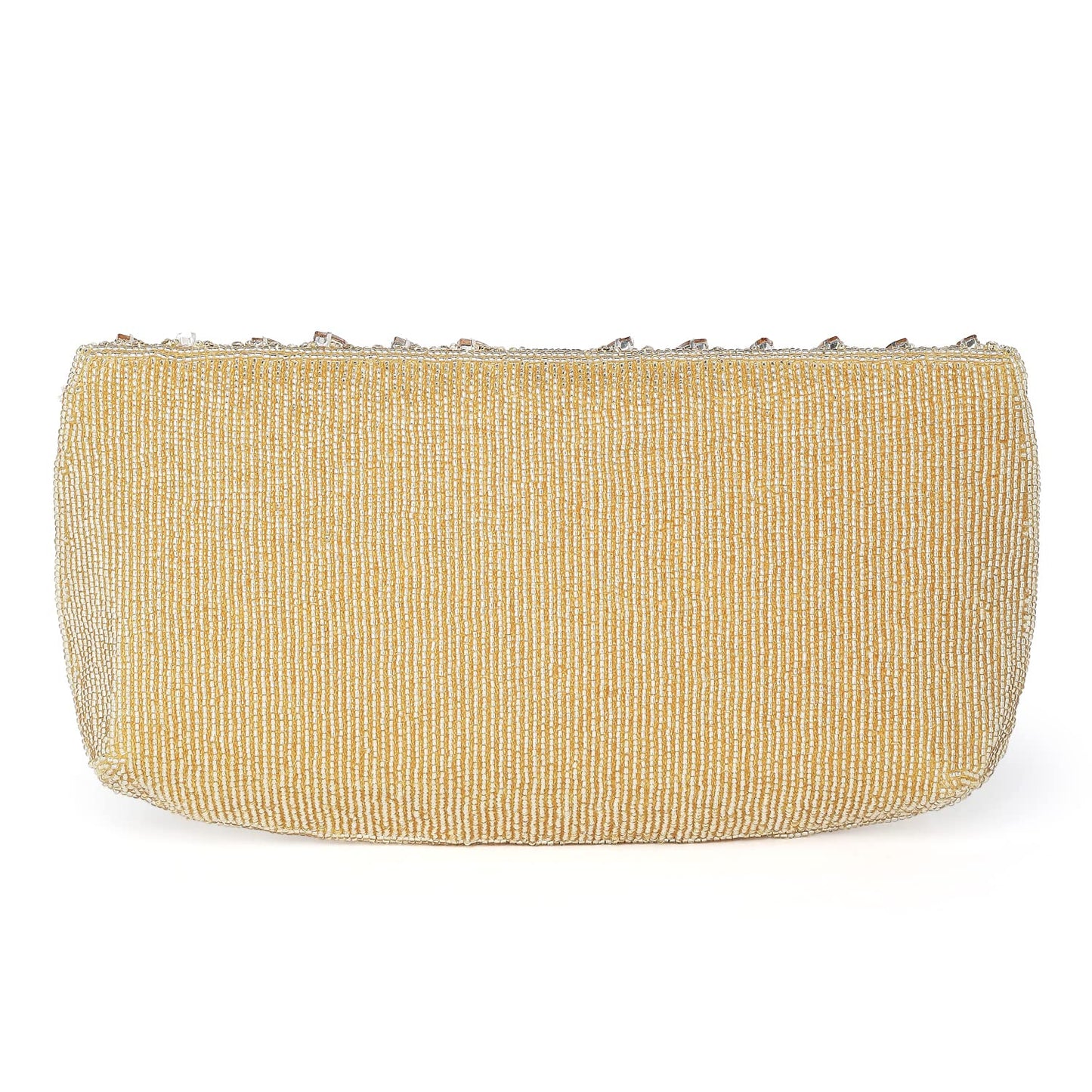 Peora Gold Clutch Purses for Women Wedding Handmade Evening Handbags Party Bridal Clutch (C95G)