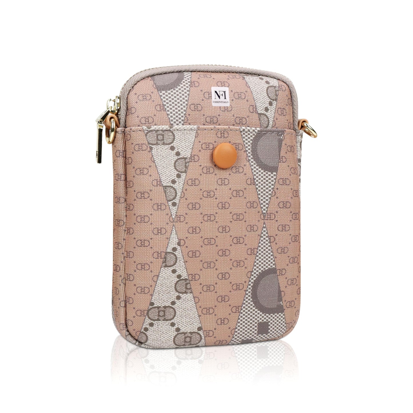 NFI essentials Womens Mobile Cell Phone Holder Bag, Small Crossbody Wallet, Pocket Wallet, Hand Purse, Clutch Mobile Sling Bag, Phone Pouch for Girls
