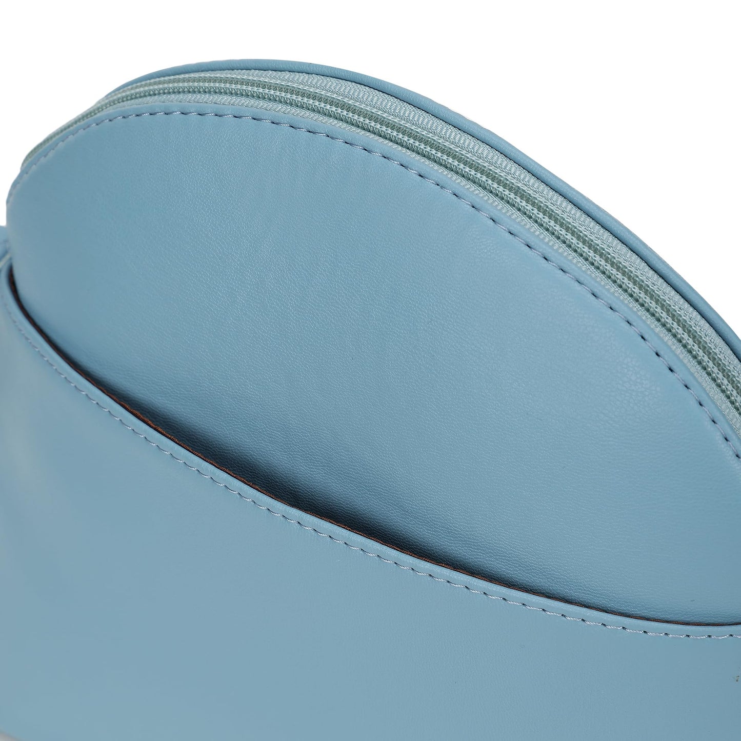 Fastrack Sling Bag For Women | Faux Leather Sling With Adjustable Belt and Quick Access Pocket | Zip Closure and Spacious Interior | Trendy Handbags, Blue