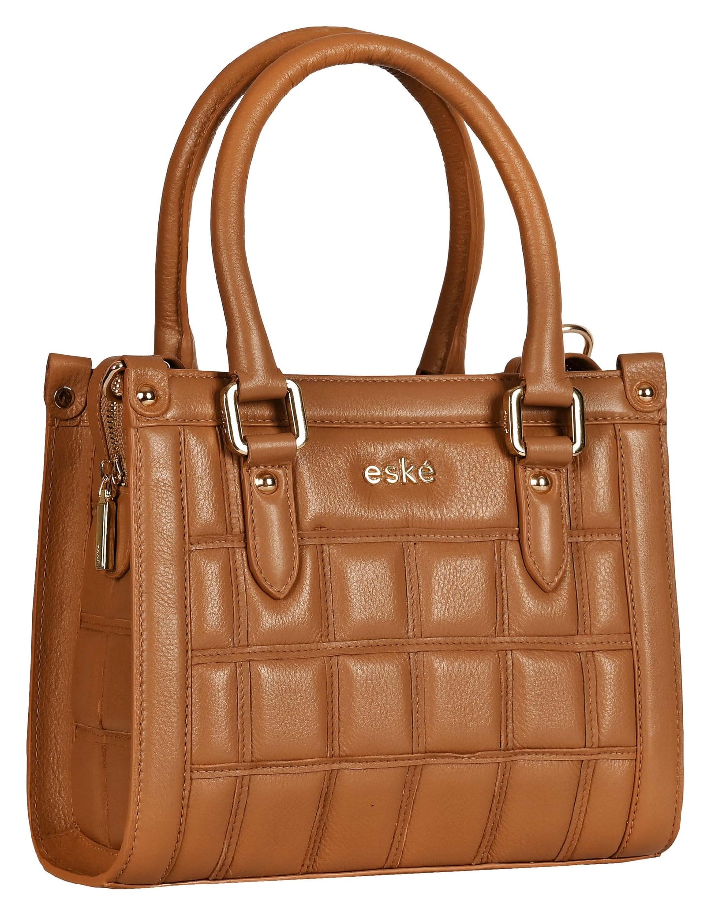 eske Viviana Genuine Leather Women's Handbag (Light Tan)