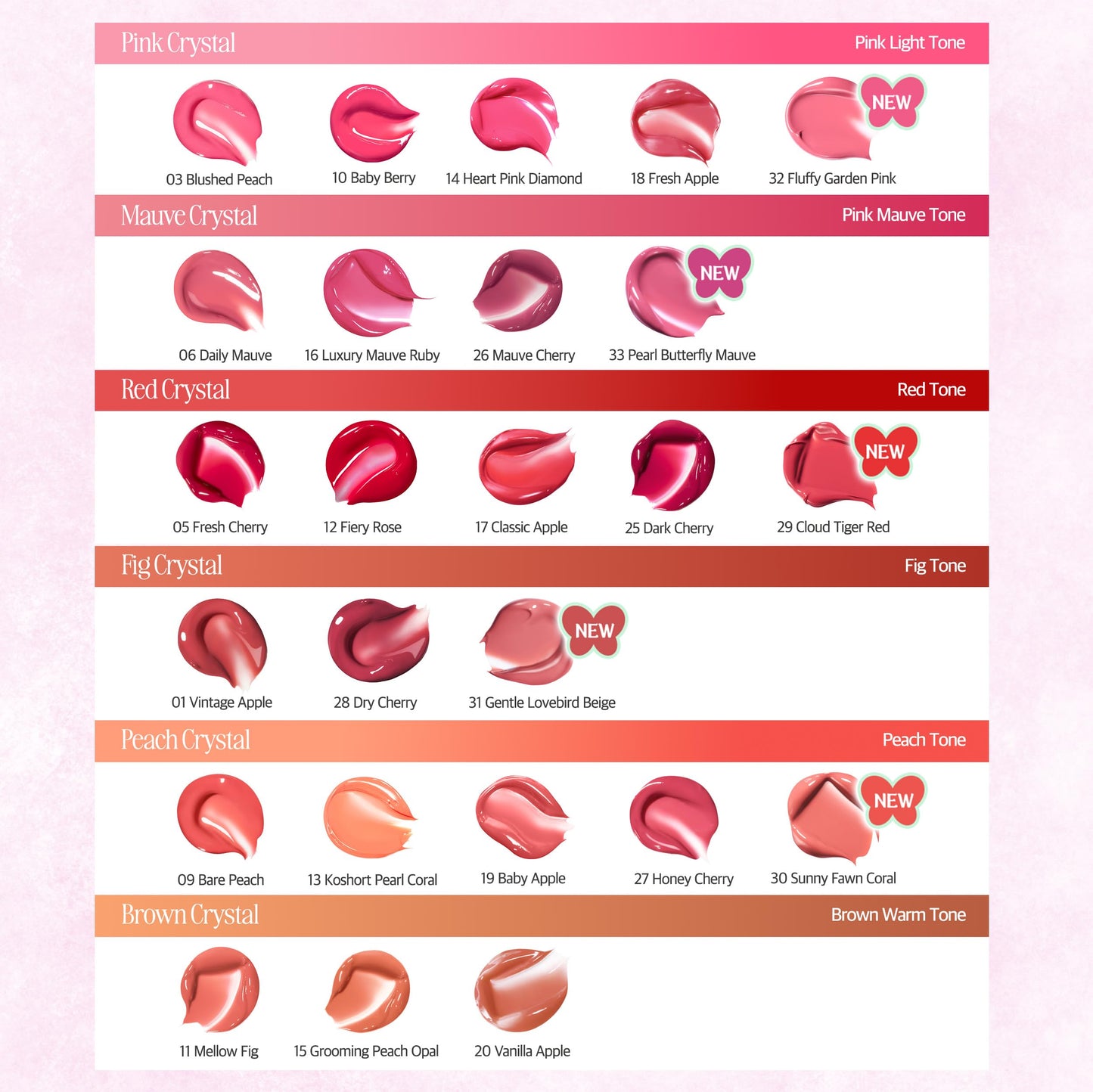 CLIO PROFESSIONAL CRYSTAL GLAM TINT 012 FIERY ROSE
