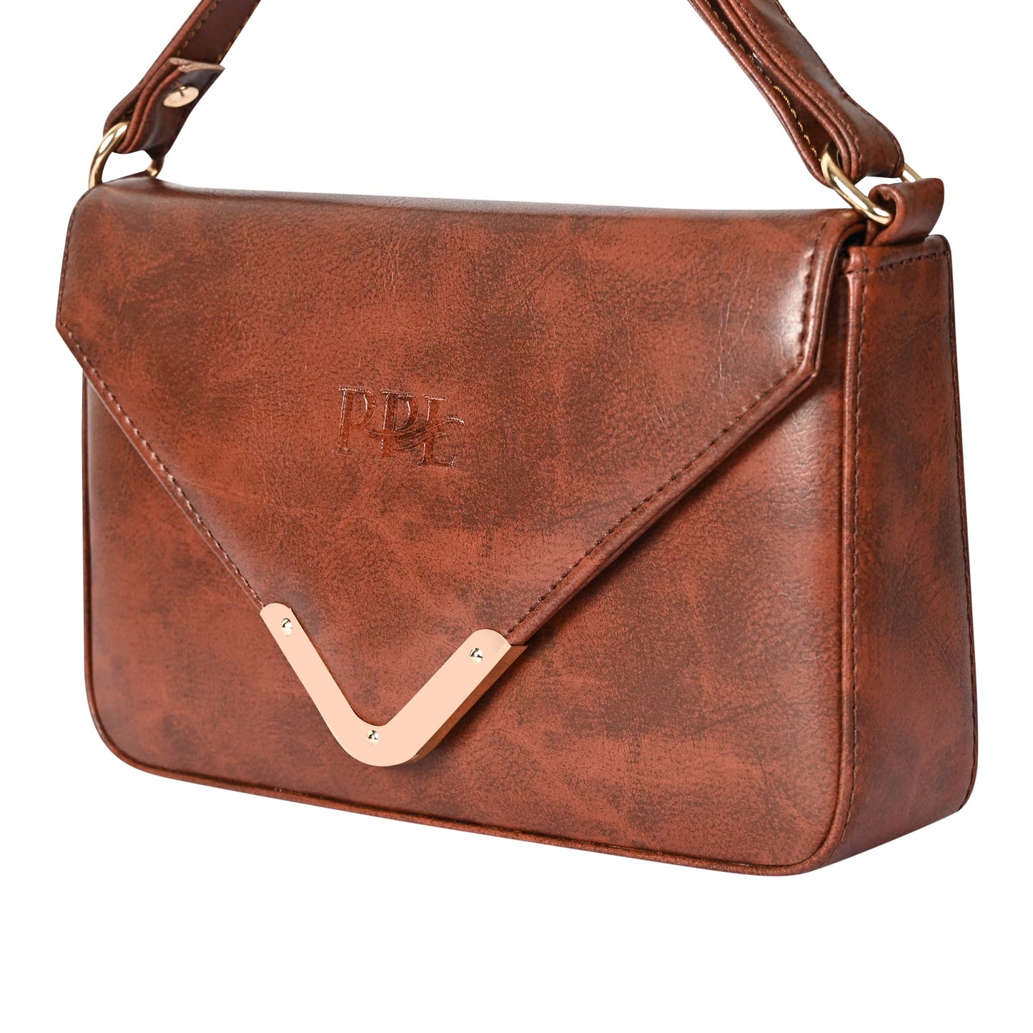 Pramadda Pure Luxury LUXE Collection Soft Touch Leather Sling Bag For Women Stylish | Trendy Side Crossbody Chain Purse For Girls | Mobile Bags For Ladies Travel. (Georgia - Mocha Brown)