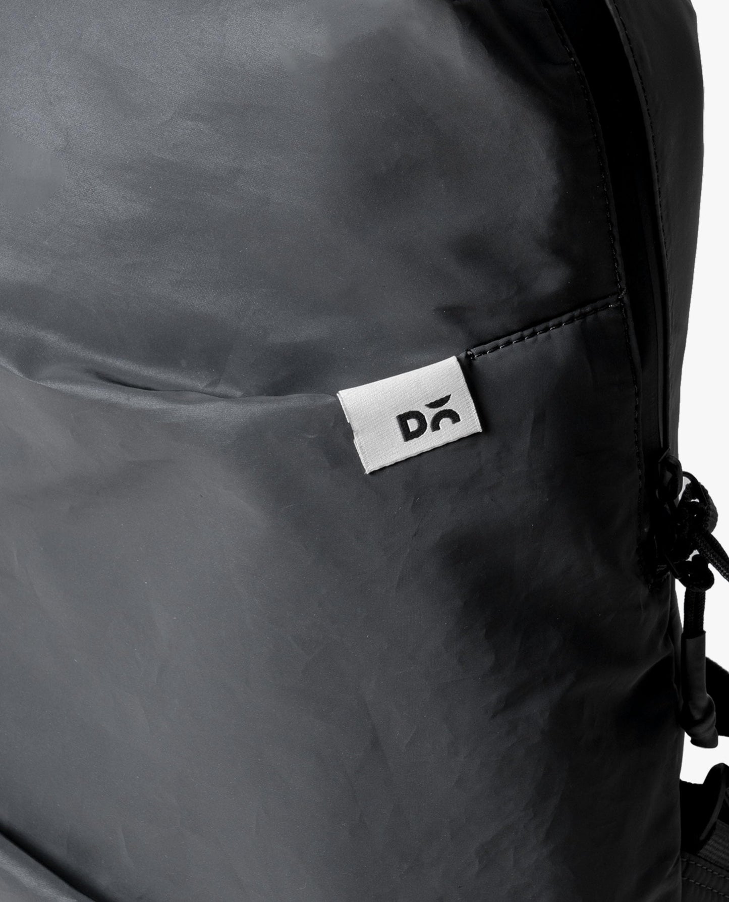 DailyObjects 1 Compartment Dark Grey Blaze Daypack|Lightweight Reflective Fabric|Casual Laptop Bag with Luggage Sleeve|Unisex Travel Backpack|iPad Storage|Adjustable Strap for Comfort Carry,7 L