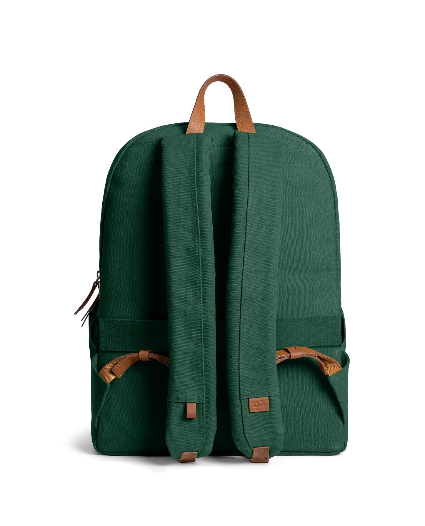 DailyObjects Forest Green Field Backpack| Casual Laptop Bag with Luggage Sleeve | Unisex Travel Backpack | Made of Durable Canvas Material | Zippered Compartments with Pockets