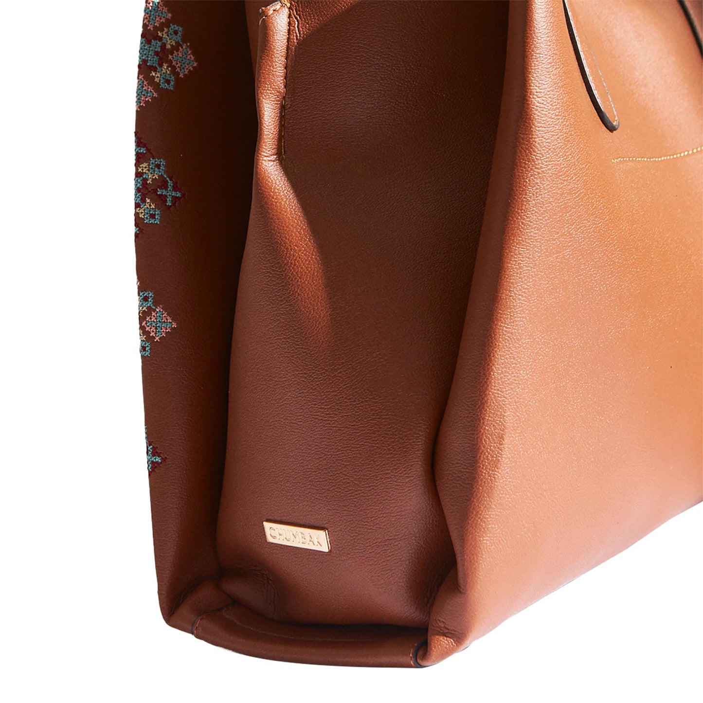 Chumbak Women's Office Tote Bag, Printed Canvas Shoulder Bag for College, Work and Travel, Stylish and Durable with Laptop Compartment