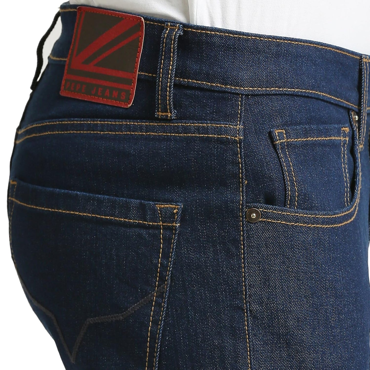 Pepe Jeans Men's Mid Rise Slim Fit Jeans, Blue, 32