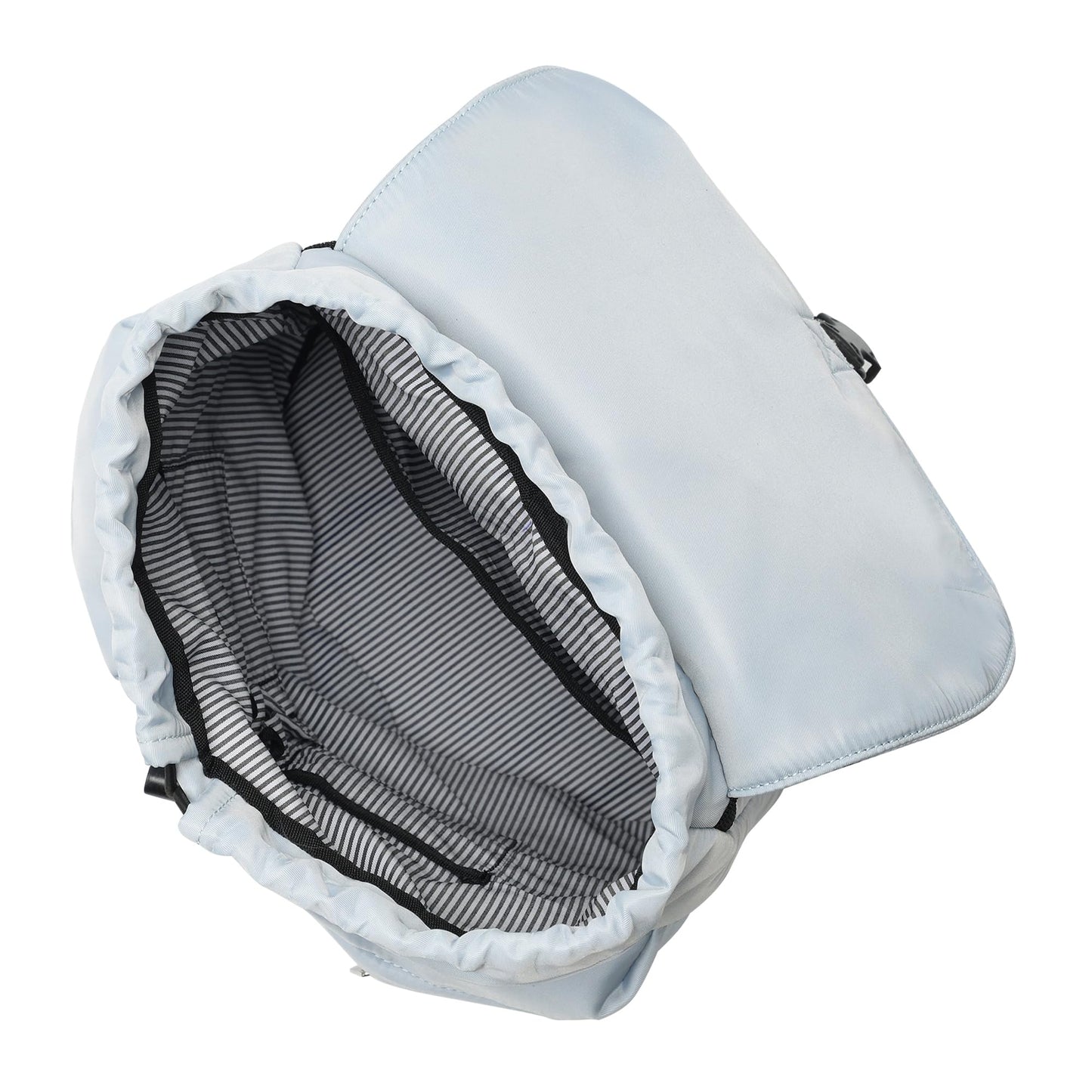 Fastrack Nylon Backpack for Women | Stylish College & Travel Bag with Buckle Closure | 2 Front Zipper Pockets | Lightweight & Durable Casual Backpack