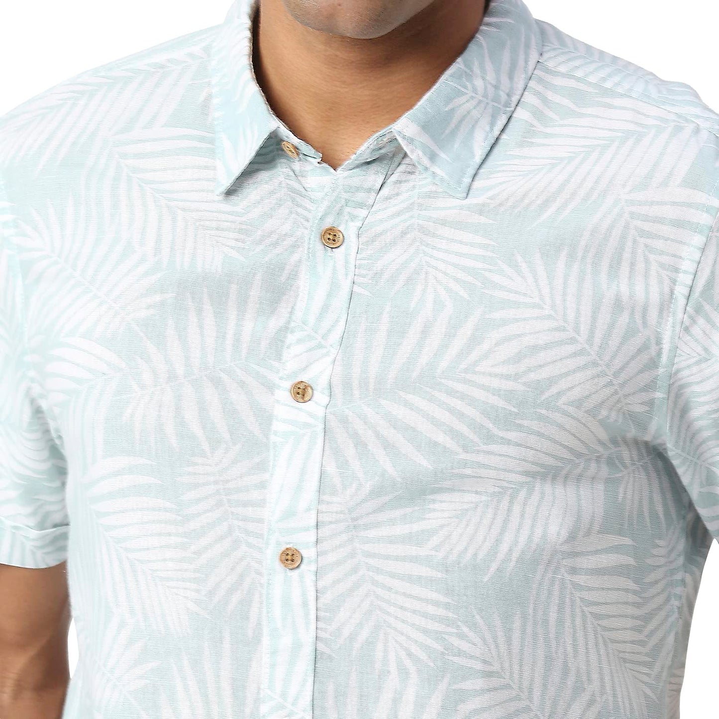 Pepe Jeans Men's Regular Fit Shirt (PM308159508L_Aqua