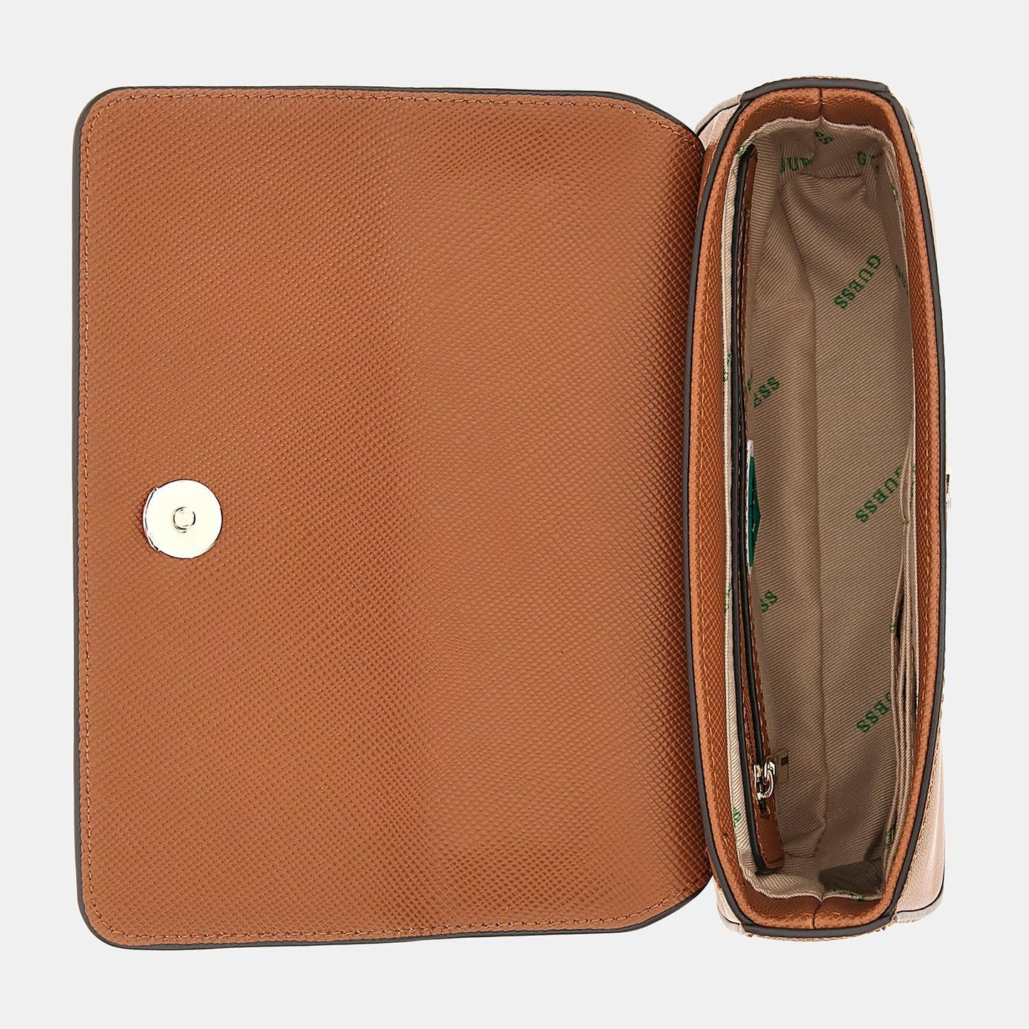 Guess Women's Cognac Solid Crossbody Bag| Ladies Purse Handbags | Gift For Ladies