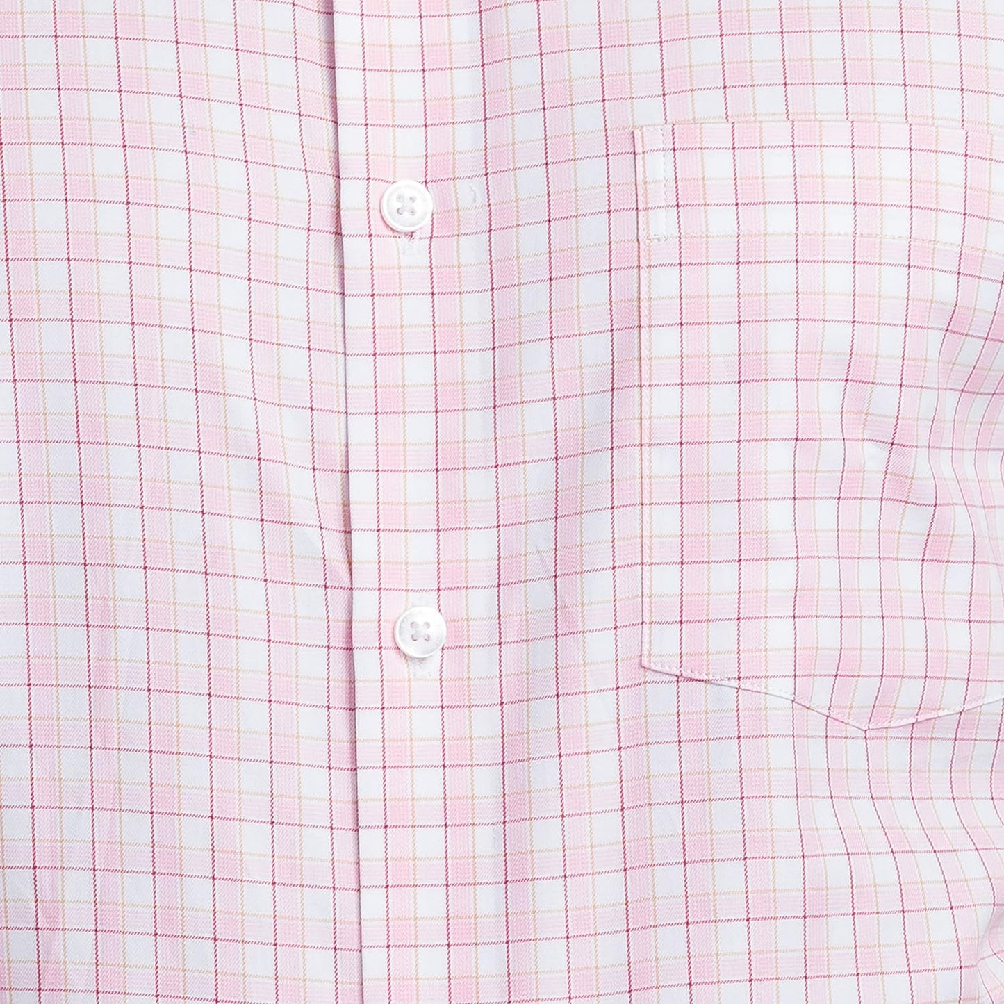 Park Avenue Men's Checkered Regular Fit Shirt (PMSL16538-R3_Medium Red 39)