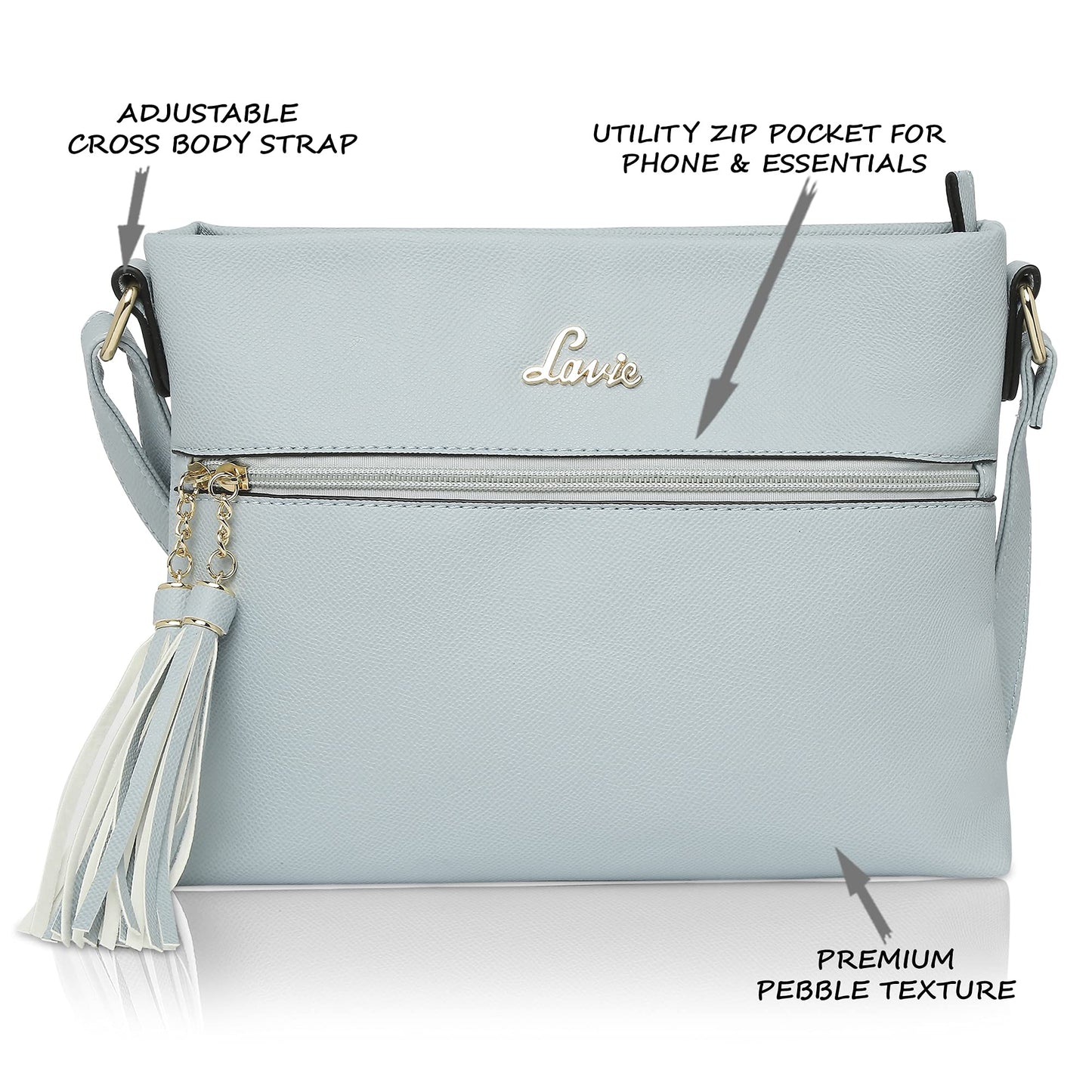 Lavie Women's Tasco Hz Tssl Handbag (P Blue)
