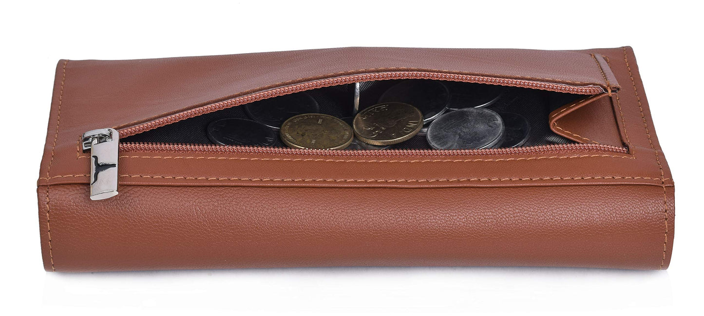URBAN FOREST Natalie Cognac Womens Leather Wallet