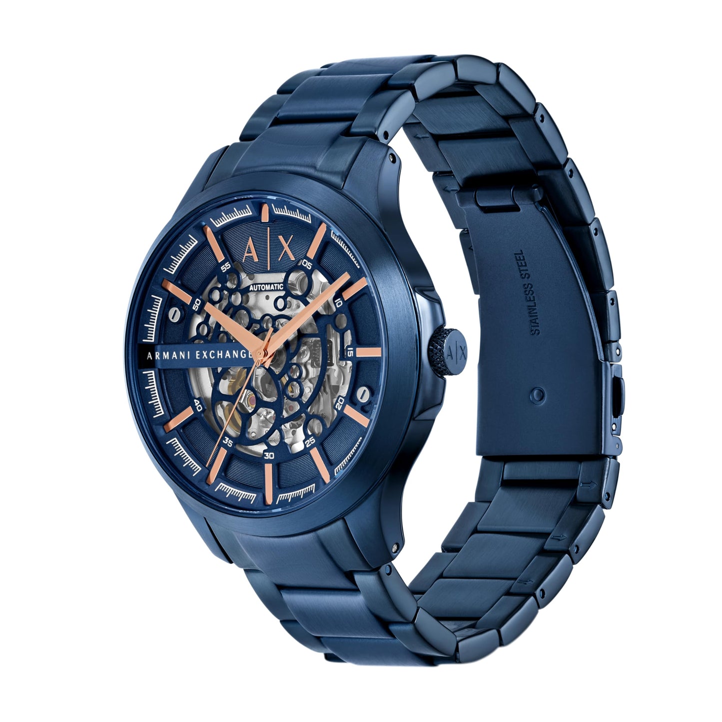 Armani Exchange Stainless Steel Analog Blue Dial Men's Watch-AX2457