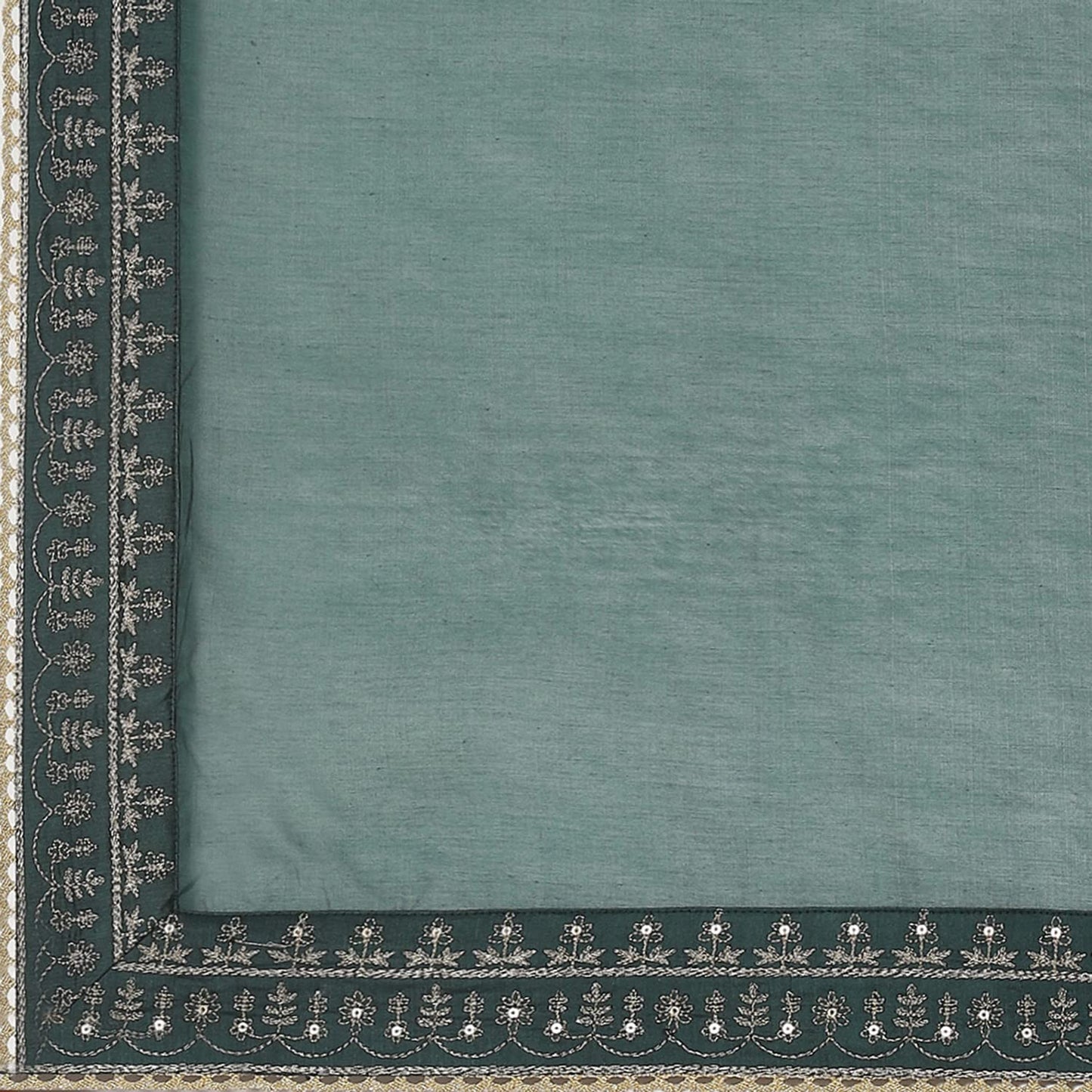 BIBA WOMEN EMBROIDERY STRAIGHT SALWAR KURTA DUPATTA(SKDKINARI7810_DARK GREEN_36)