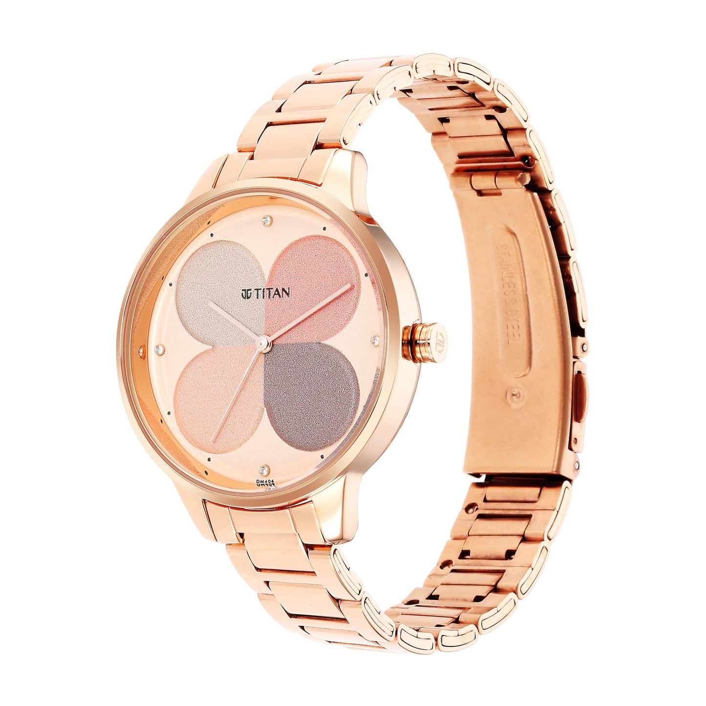 Titan Purple Glam It Up Multicoloured Dial Women Analog Watch with Stainless Steel Strap-NS2648WM02/NT2648WM02