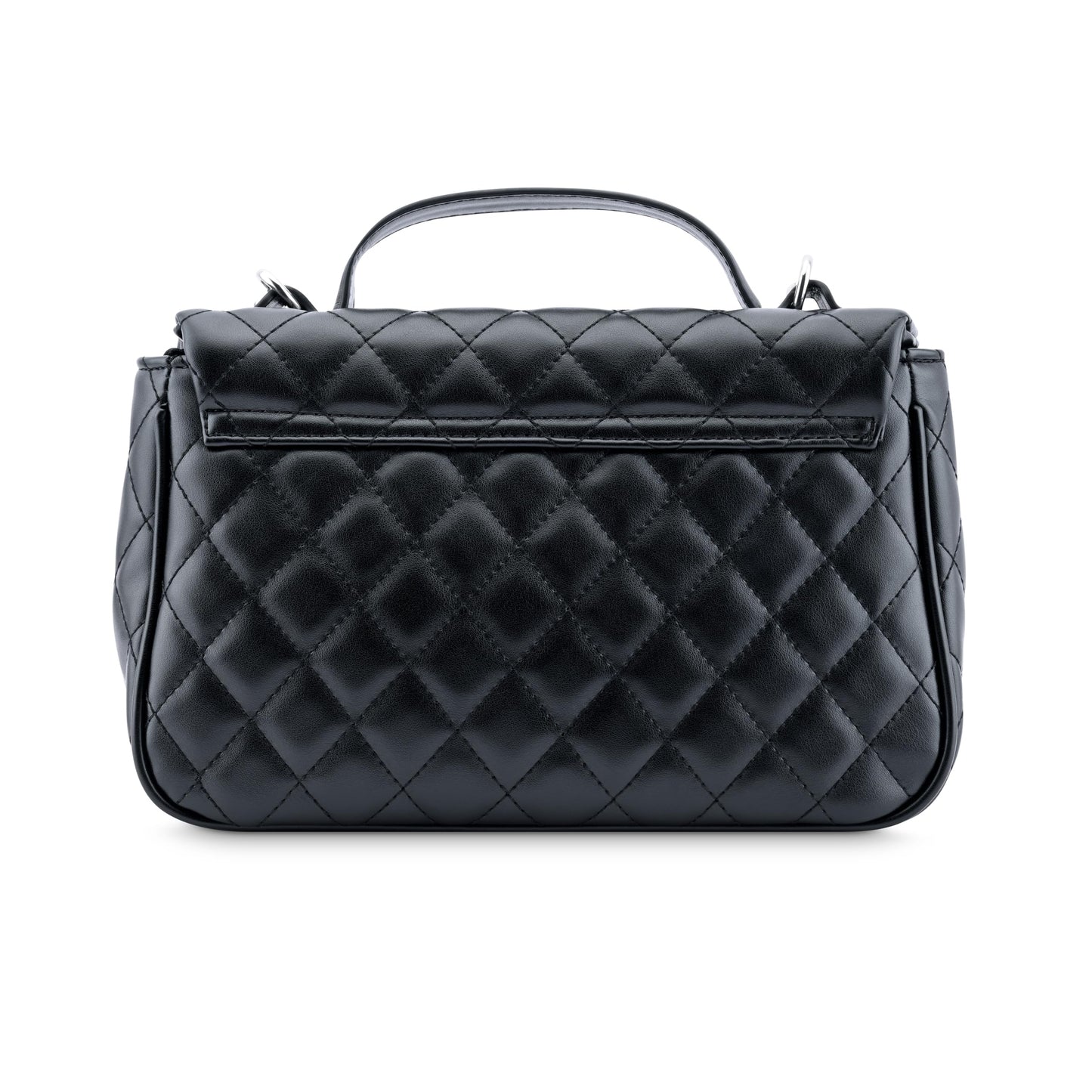 Fastrack Quilted Chic Satchel | Faux-Leather Women's Handbags| Ladies Purse Handbag | Satchel for Casual Carry