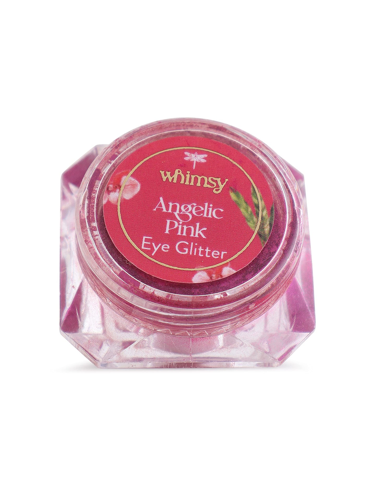 Whimsy Safe, Organic, Non- Toxic Eye Glitters for Girls|Sparkle Glitter Eyeshadow| Eyeshadow for Girls|Long Lasting Eye Makeup|Glitters for kids| Safe Eye Makeup Products|Edible Glitters (Pink)