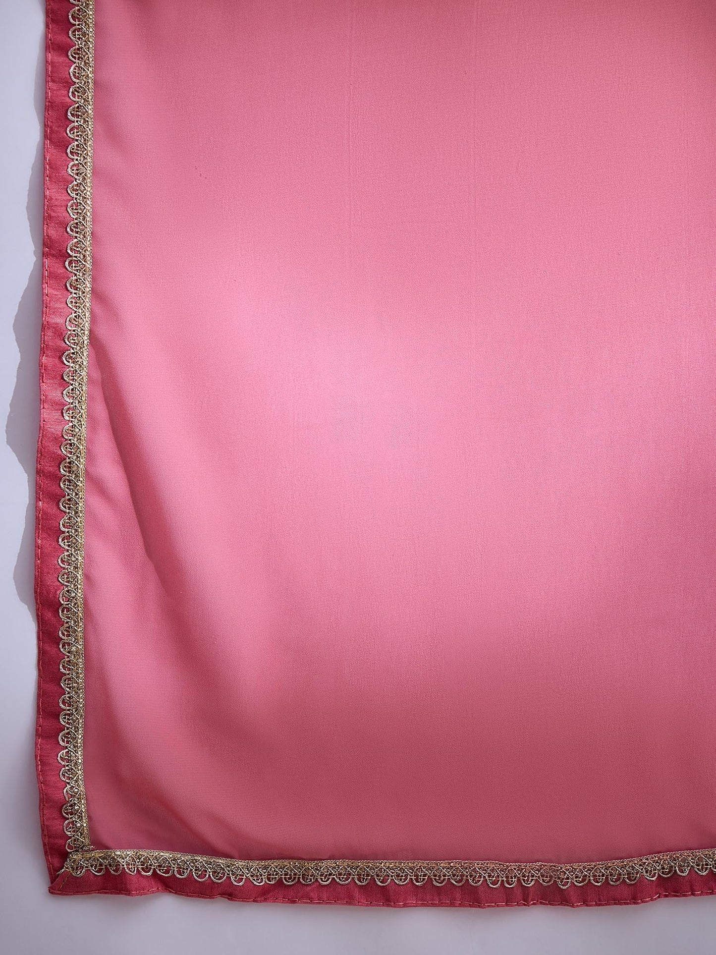 Miss Ethnik Women's Yellow Faux Georgette Stitched Top with Dupatta Full Sleeve Embroidered Anarkali Gown (MEY-1183-Yellow-S)