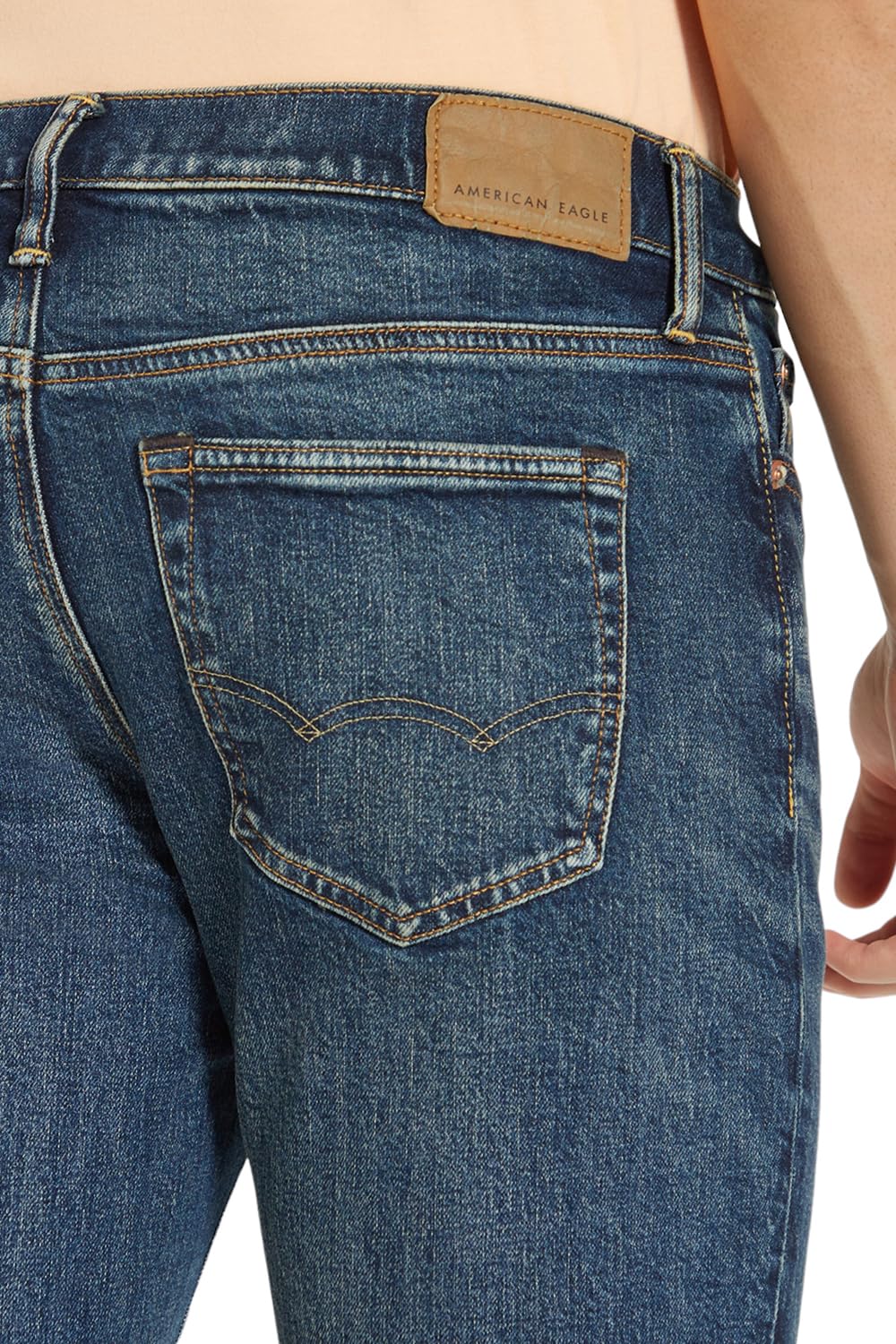 American Eagle Men Blue EasyFlex Slim Straight Jean