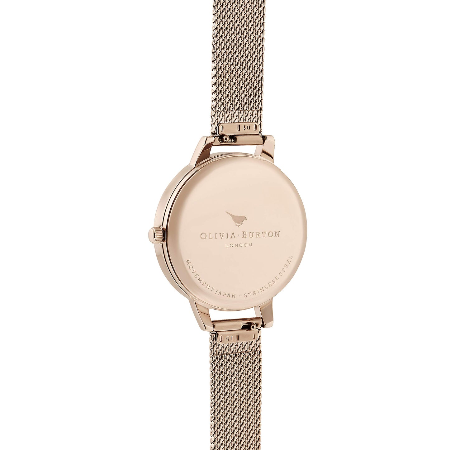 Olivia Burton Wild Flower Analog White Dial Women's Watch-OB16LP01W/NCOB16LP01W