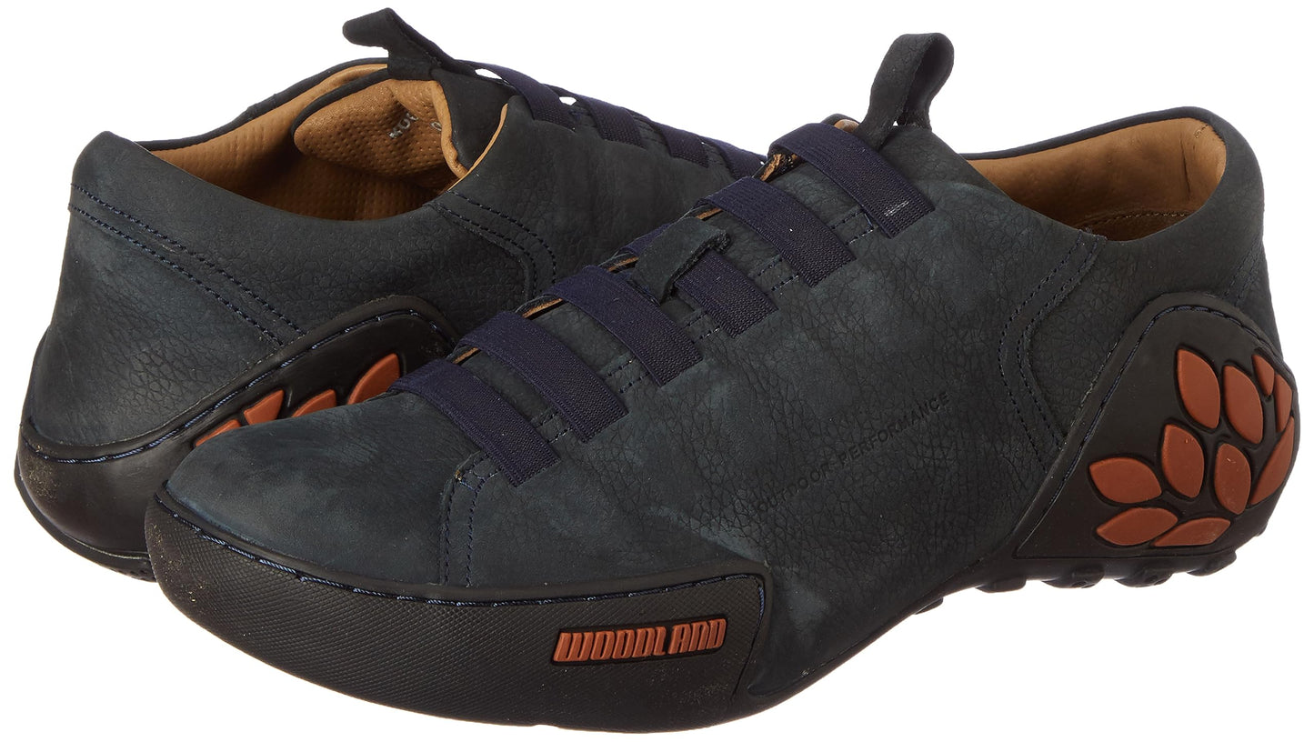 Woodland Men's Leather Moccasins-8 UK (42 EU) (9 US) (GC 3013118_DNAVY 4)