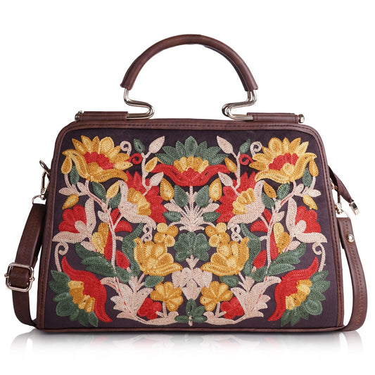 EVEDA Synthetic Leather Stylish Trendy Design Shoulder Crossbody Hobo Women Handbag, Multicolour