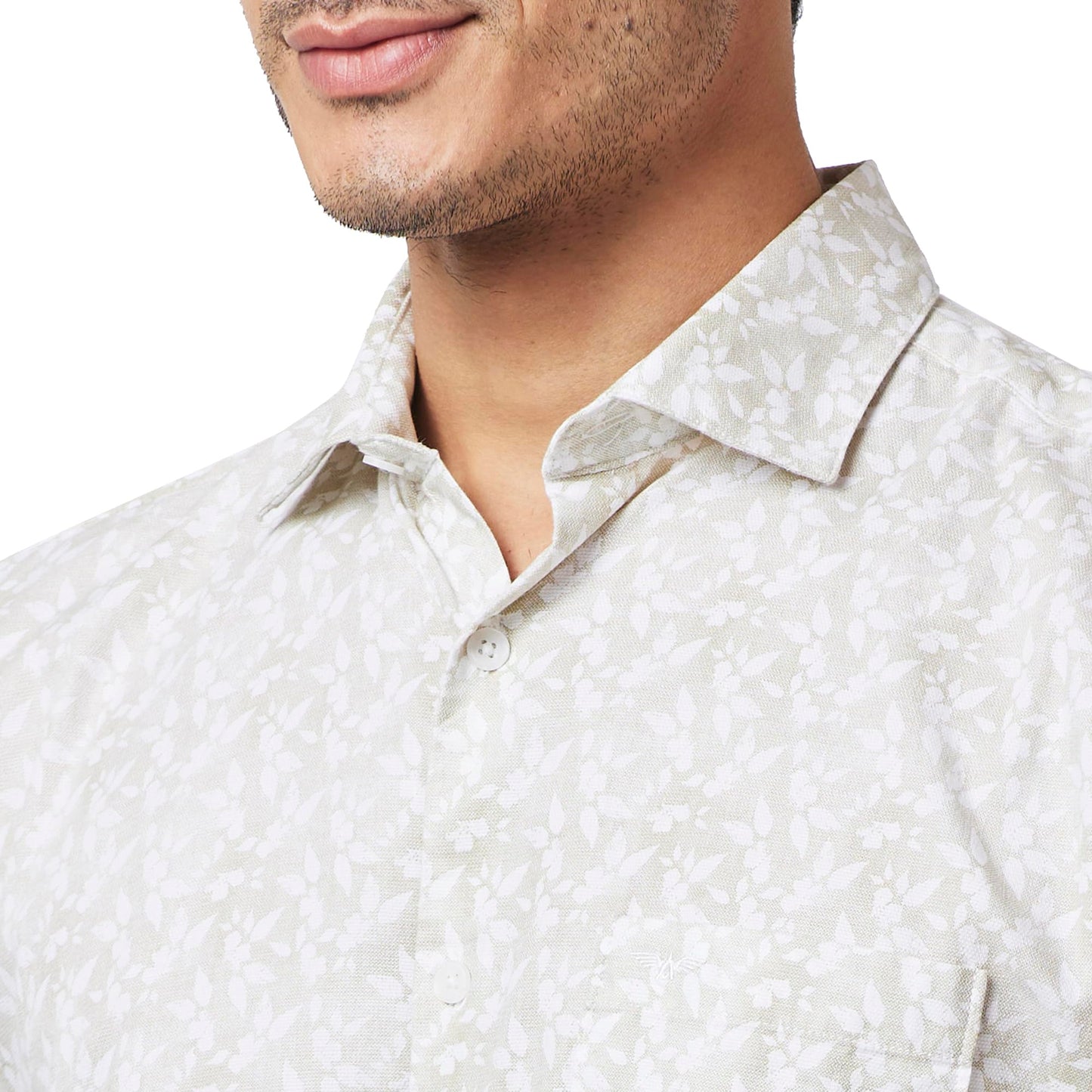 Park Avenue Men's Slim Fit Shirt (Light Fawn)