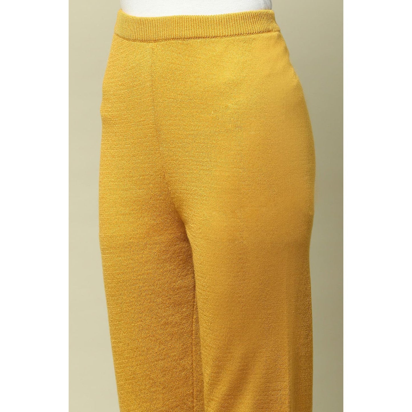 Rangriti Women's Straight Pants (WNTRWR18906AW23MUST_Yellow