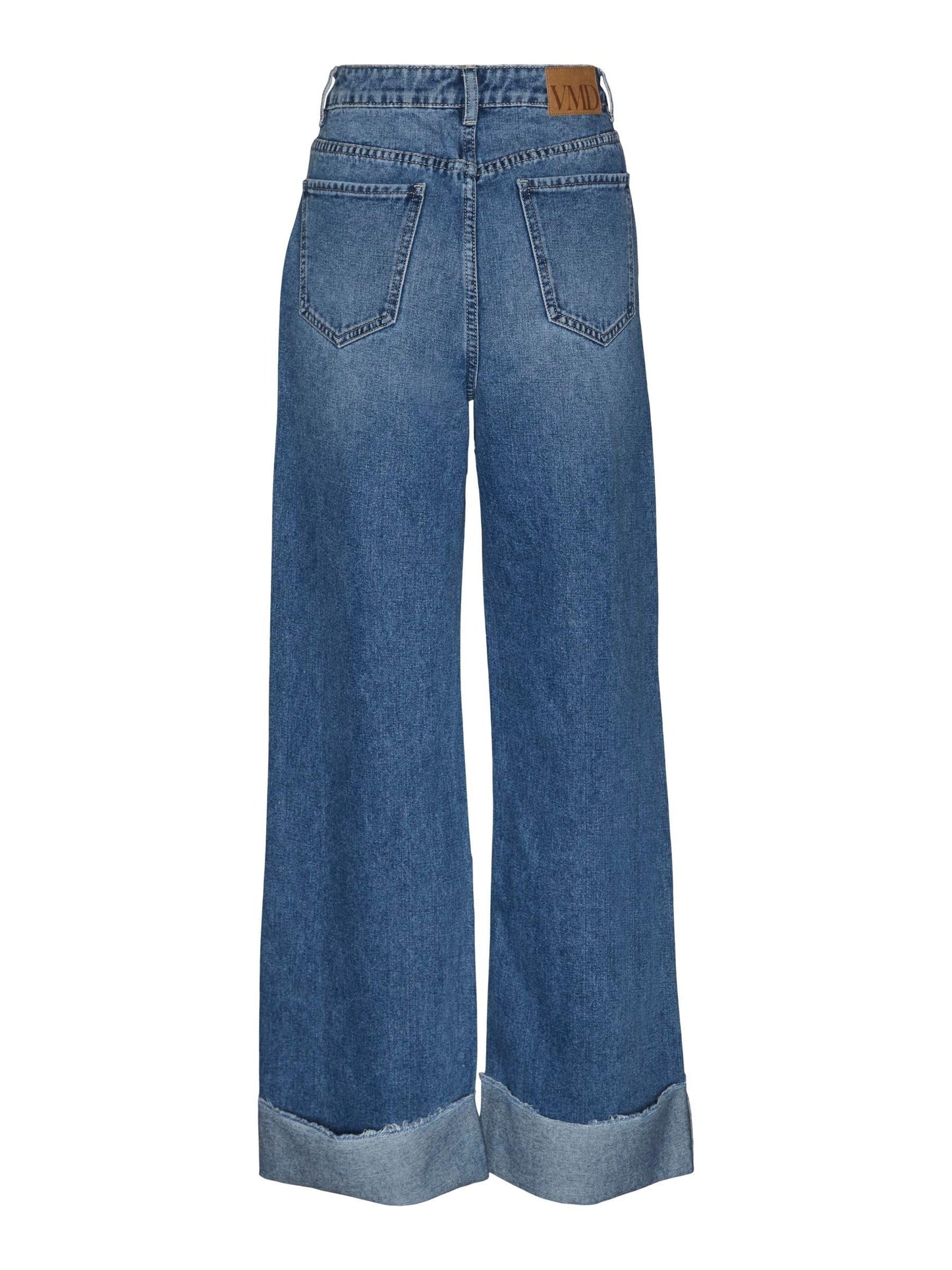VERO MODA Women Wide Leg High-Rise Blue Jeans