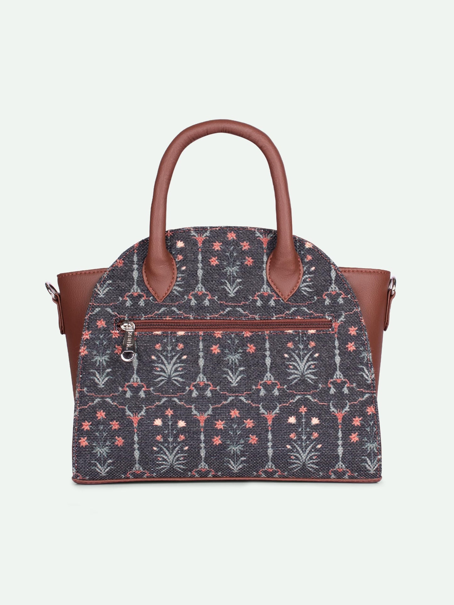 ZOUK Konkona City Satchel Bag | Stylish Handbag for Women | Tote Bag with Big Size Utility | Office, Travel & Casual Use | Water-Resistant | Vegan Leather | Taj Guldasta