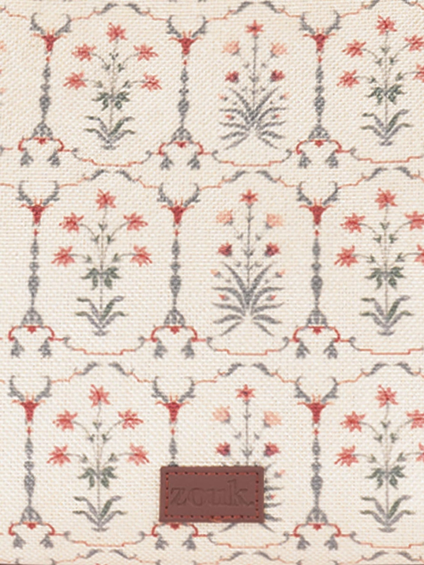 ZOUK Taj Nakashi Floral Printed Jute Handcrafted Vegan Leather Lemon Yellow Women's Shoulder Luna Handbags | Ladies Purse Handbag