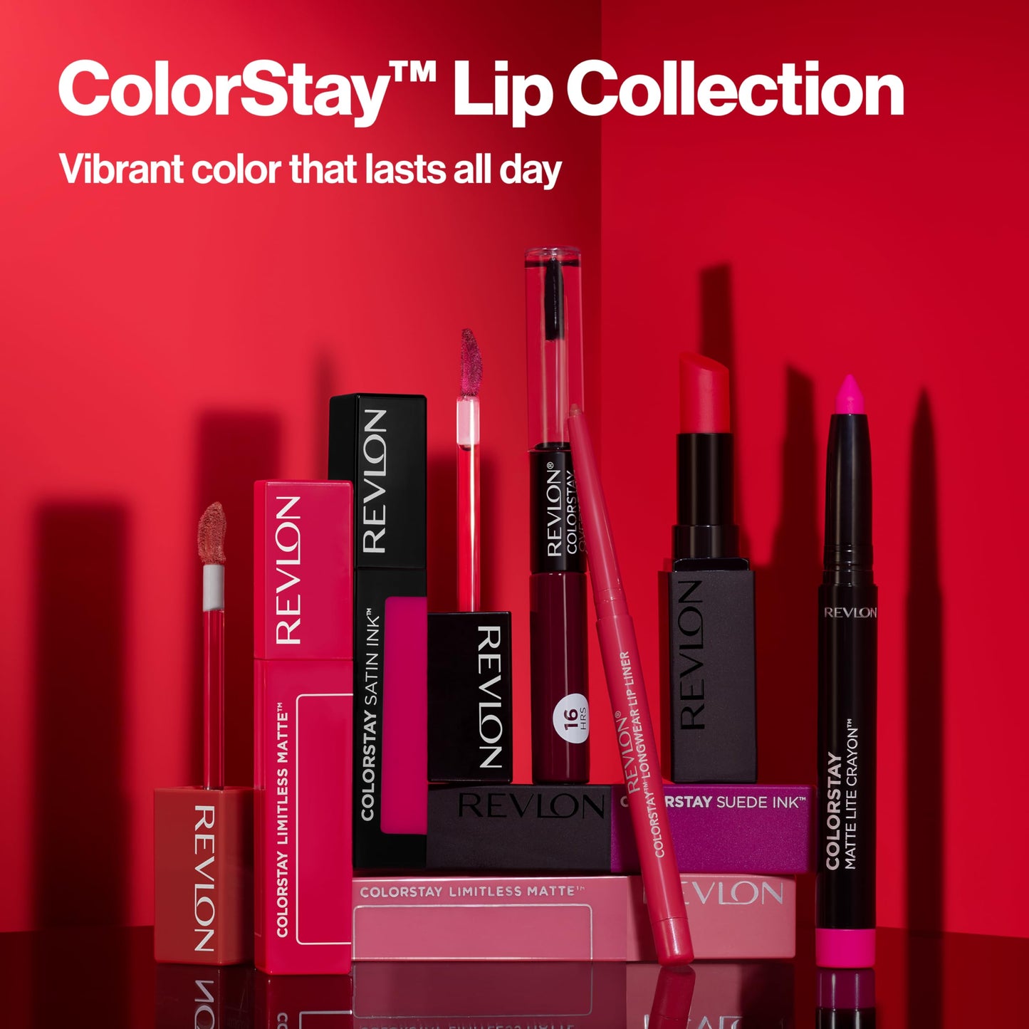 Revlon Liquid Lipstick with Clear Lip Gloss, ColorStay Overtime Lipcolor, Dual Ended with Vitamin E, 140 Ultimate Wine, 4 ml