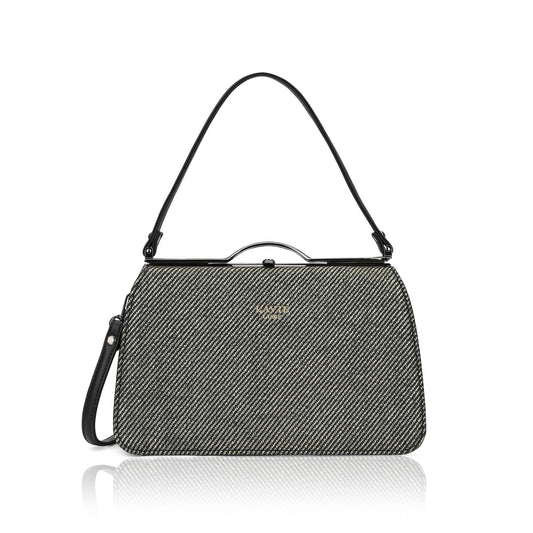 Lavie Luxe Women's Glam Book Satchel Frame Satchel Handbag | Satchel Bag for Work | Ladies Purse | Stylish Shoulder Bag | Gift For Women