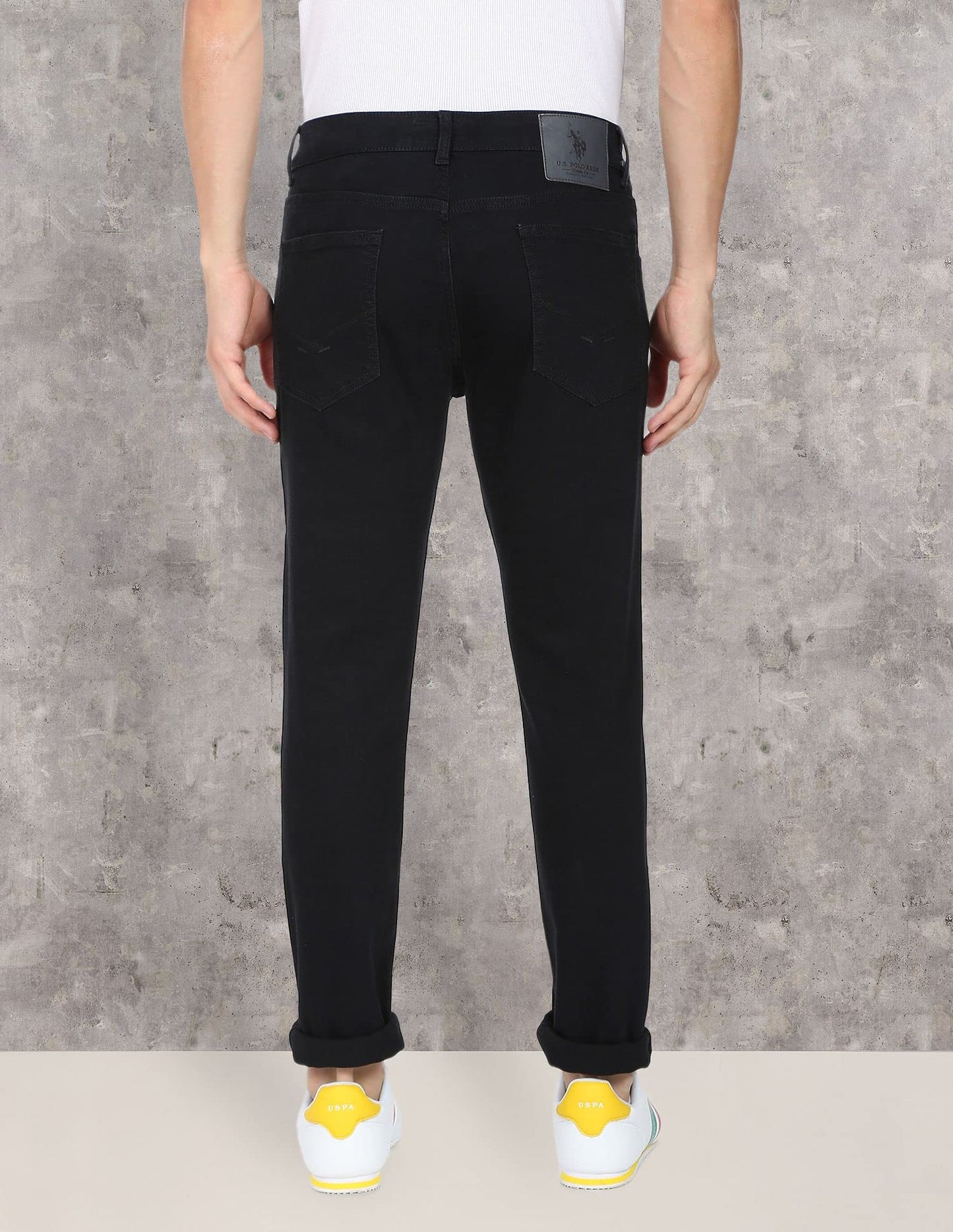 U.S. POLO ASSN. Men's Slim Jeans (UDJENO1001_Black