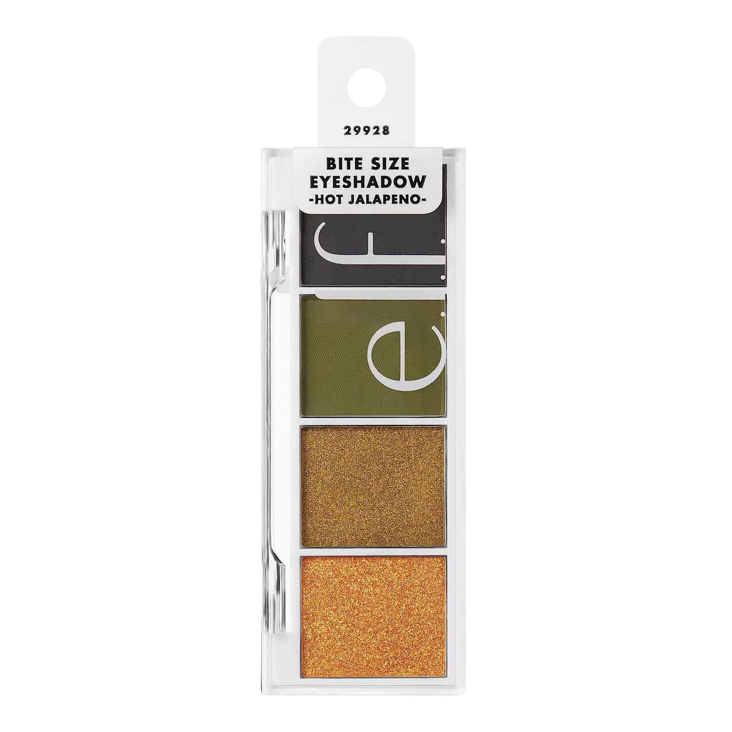 e.l.f. Bite-Size Eyeshadow, Ultra-Pigmented Eye Makeup Quad, 4 Matte & Shimmer Shades, Creamy & Blendable Powder, Hot Jalapeño, 0.12 Oz