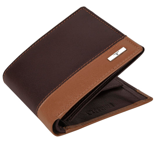 URBAN FOREST Seattle Brown/Cognac Leather Wallet for Men