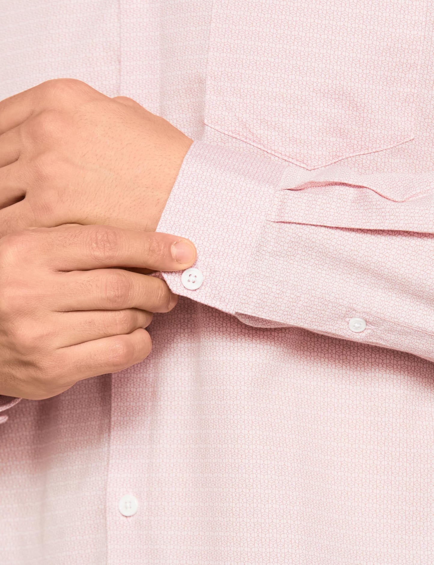 Allen Solly Men's Slim Fit Shirt (ASSFQSPPV33059_Pink