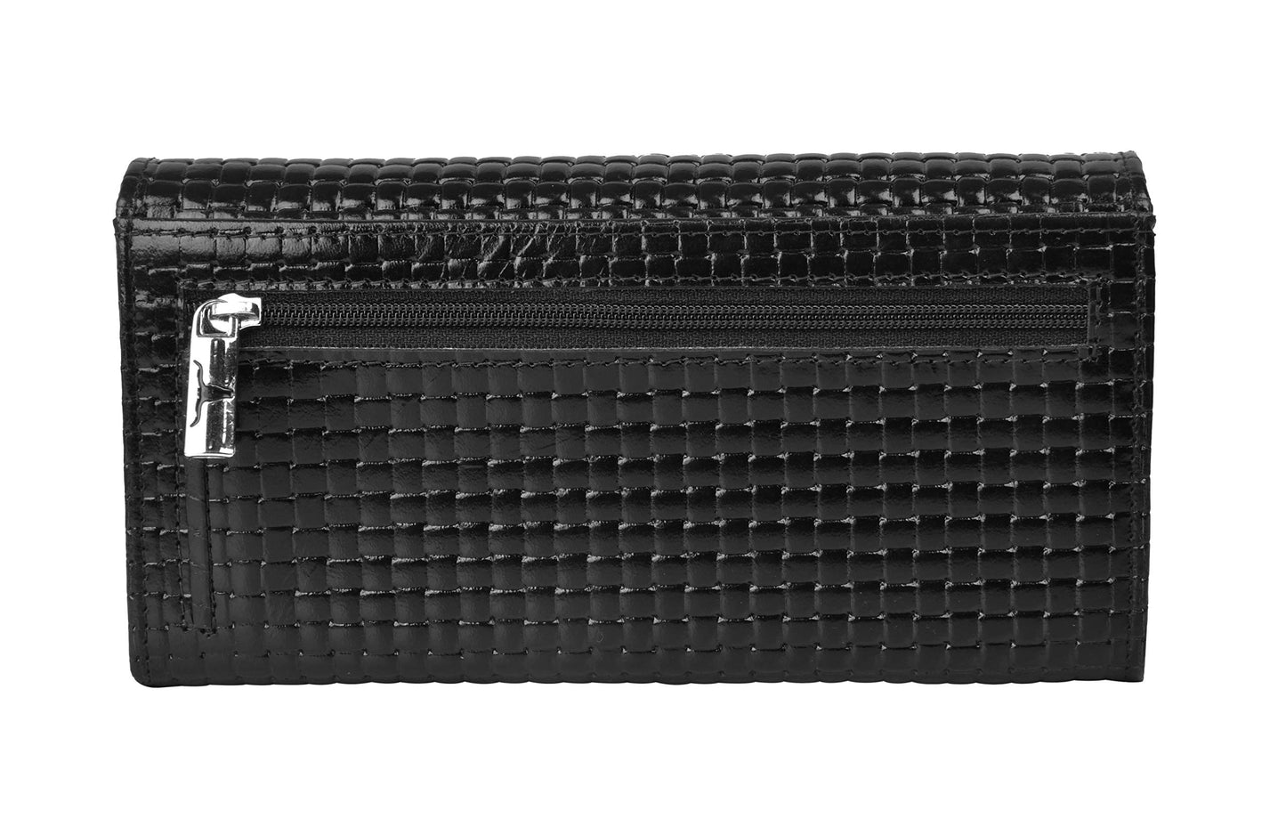 URBAN FOREST Sherry Printed Black & Red Leather Wallet for Women