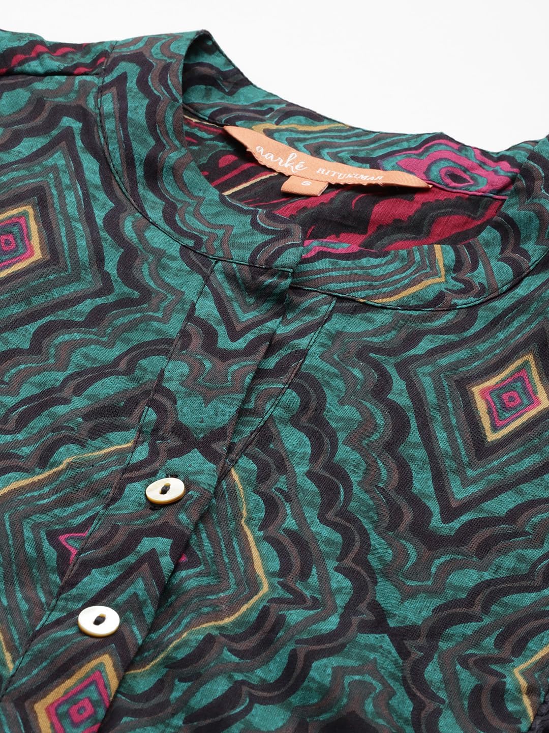 Aarke Ritu Kumar Pink Chimera Shirt Dress