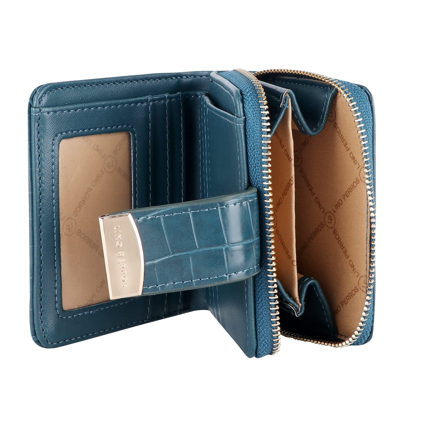 Lino Perros Teal Zipper Wallet