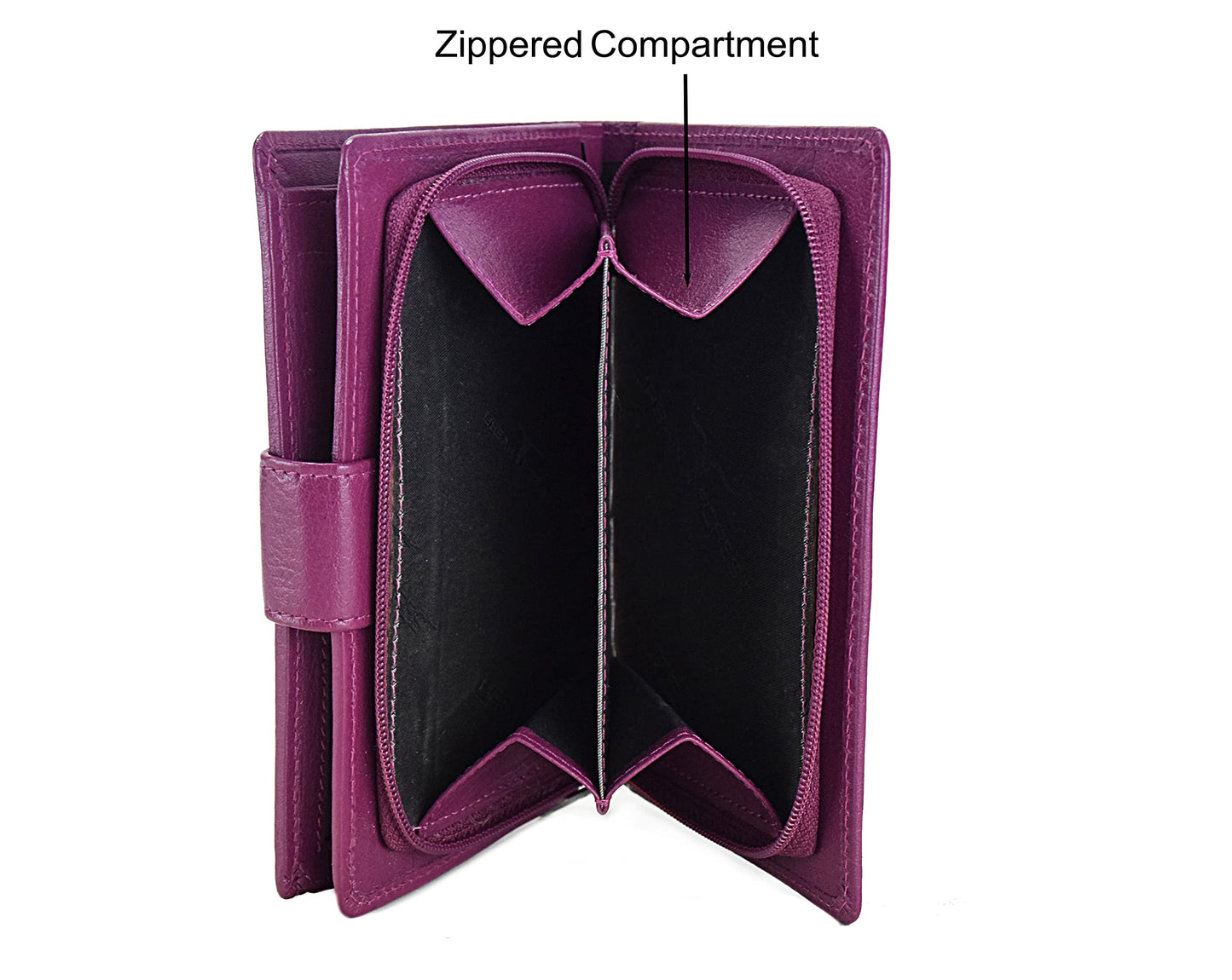 URBAN FOREST Tina Lilac Womens Leather Wallet