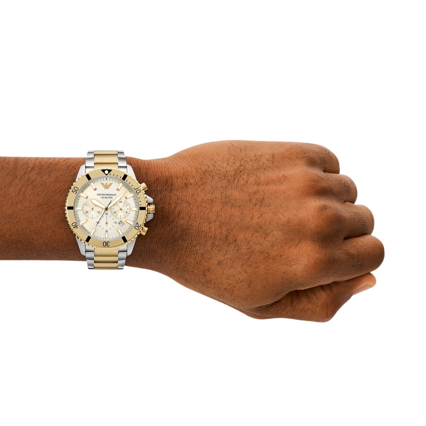 Emporio Armani Analog Beige Dial Men's Watch-AR11606