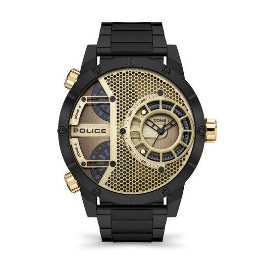 Police Analog Yellow Dial Men's Watch-PLPEWJG2118103