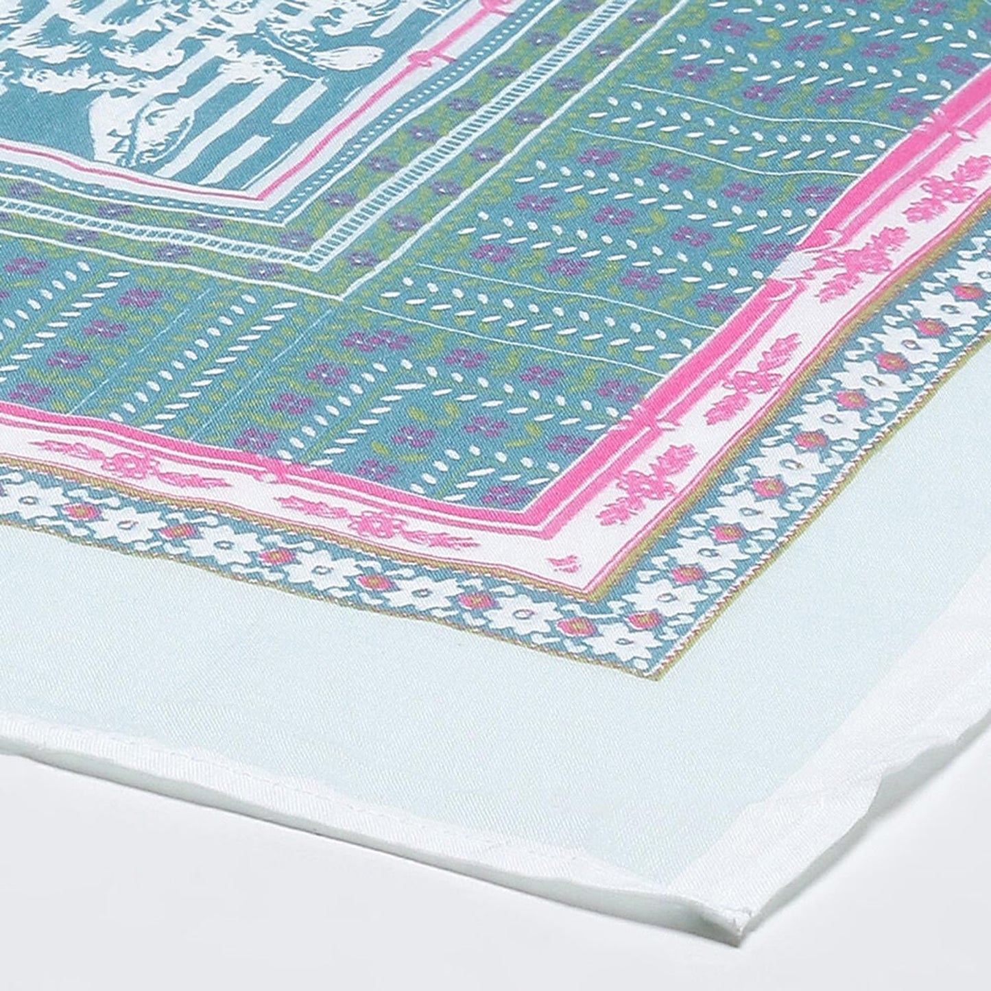 BIBA Women's Powder Blue Cotton Anarkali Kurta Churidar Suit Set_36