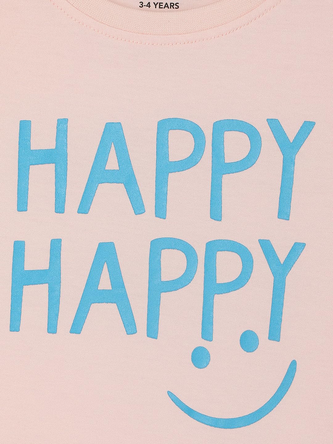 Max Girls Typographic Printed T-Shirt (S23CBT06ABABY Pink)_2-3Y
